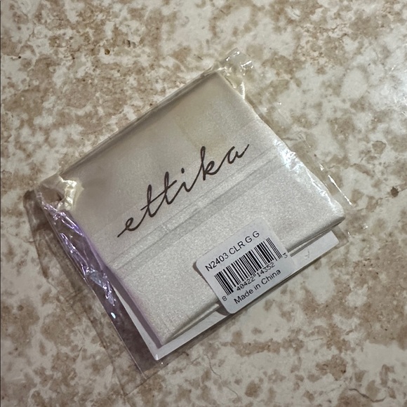 Ettika 14K gold plated initial necklace - Picture 3 of 3